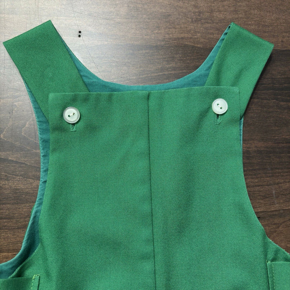 Vtg 60s Child Toddler Green Jacket Hat And Romper Outfit Set Boys By Oxford 3T? - Picture 8 of 16